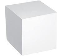 Herlitz Bloc-notes encollé avec couverture 900 feuilles 9 x 9 cm blanc sous film