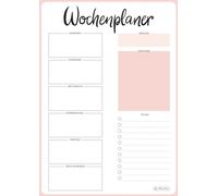 herlitz Bloc-notes semainier A5 perpétuel 52 feuilles