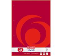 herlitz Bloc scolaire x.book, DIN A4, linéature 28 / quadrillé