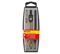herlitz - coffret compas 5 pièces, couleur: noir