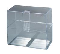 Herlitz Boîte à fiches 1906023 A6 transparente, livrée vide (Import Allemagne)