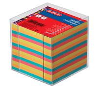 Herlitz boîte à fiches plastique 90 x 90 mm transparent 650 feuilles papier couleur