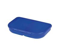 Herlitz boîte à pain bleu 23x15.5x4cm 2pcs. fermeture push