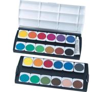herlitz boîte de couleurs couvrante ST24, 24 couleurs, en plastique