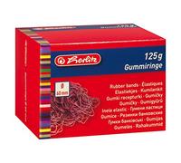 HERLITZ - Bracelets caoutchouc, rouge, diamètre: 60 mm contenu: 125 g (08859456)