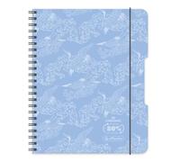 Herlitz® Brulion Spirale A4 80 feuilles à carreaux | Cahier Scolaire | Carnet de notes d'études | Cahier d'écriture pour élève | Cahier d'apprentissage de la calligraphie | ECO PP COLORS Bleu ciel