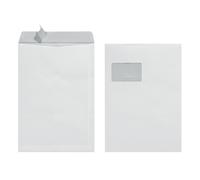 Herlitz C4 with Window 90 g Self Adhesive Pack of 10 with Printed in Sealed Foil