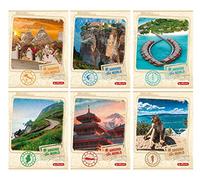 Herlitz Cahier A5 60 feuilles autour du monde