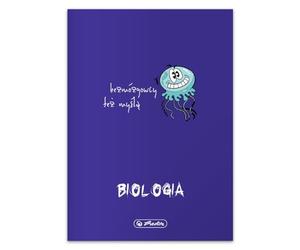 Herlitz Cahier de biologie A5 60 feuilles à carreaux 70g | Carnet de notes d'études | Cahier d'écriture pour élèves | Apprentissage de la calligraphie | ECO PP