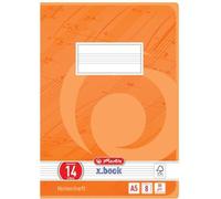 herlitz cahier de notes x.book, DIN A5, linéature 14, 8 feuilles