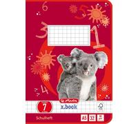 herlitz cahier d'école x.book DIN A5 linéature 7 / quadrillé 32 feuilles