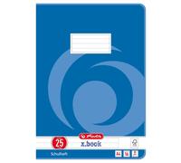 herlitz cahier d'écolier x.book DIN A4 linéature 25 / ligné 16 feuilles