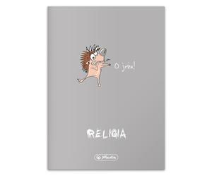 Herlitz® Cahier École Religion A5 60 Feuilles à Carreaux 70g | Carnet de notes d'études | Cahier d'écriture pour élèves | Apprentissage de la calligraphie | ECO PP