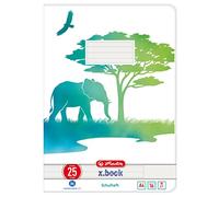 Herlitz Cahier scolaire A4 GREENline 16 feuilles linéature 25 Motif éléphant