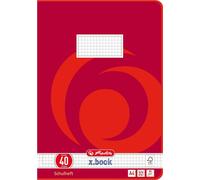 herlitz Cahier scolaire x.book, DIN A4, linéature 40 / quadrillé
