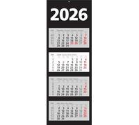 Herlitz Calendrier mural 2026 avec indicateur de jour (1 pièce, 4 mois)