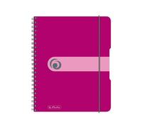 Herlitz Carnet de poche à spirale Easy Orga To Go Format A5 80 pages Framboise