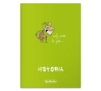 Herlitz® Carnet d'histoire A5 60 feuilles à carreaux 70g | Carnet de notes d'études | Cahier d'écriture pour élève | Calligraphie pour apprendre | ECO PP