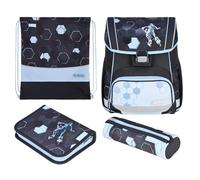 Herlitz Loop Plus, Cartable Primaire Mixte Enfant, Noir/Bleu, 31 x 22 x 37 cm, 17 l