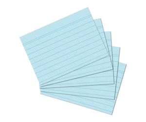 Herlitz carte 10836203 index A6, 100 pièces, bleu