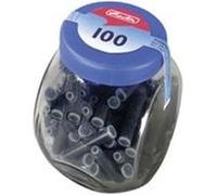 herlitz - cartouches d'encre dans un bouteille en verre, bleu, pqt 100 Bleu G