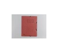 Herlitz - chemise à élastiques, format a4, carton -colorspan, rouge, 3 rabats, élastique 10843902