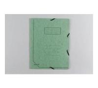 Herlitz - chemise à élastiques, format a4, carton-colorspan, vert, 3 rabats, élastique 10843894 G