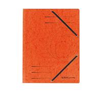 Herlitz Chemise cartonnée avec rabat élastique orange