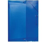 Herlitz boîte de classement A4, dos de 4 cm, PP, translucide bleu