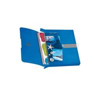 Herlitz Porte-documents Easy Orga To Go en polypropylène A4 dos 4 cm bleu opaque