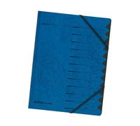 Herlitz Classeur à levier easyorga A4 carton 12 compartiments bleu