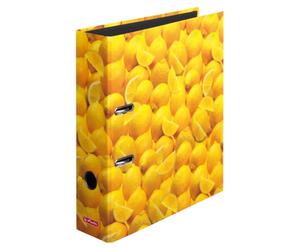 HERLITZ Classeur à levier maX.file A4 pélliculé Brillant motif Citrons