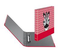 herlitz Classeur A4 avec 2 anneaux 25 mm Motif zèbre