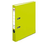 herlitz Classeur maX.file protect, format A4, dos de 5 cm, vert fluo, étiquette de dos à insérer, protection des bords, 1 pièce