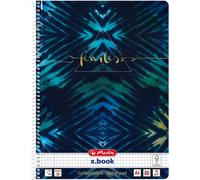herlitz Collegeblock New Batik "Fearless" DIN A4 quadrillé avec 2 marges 80 feuilles