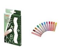 herlitz - craie pour tableau, blanc, étui en carton de 12 gainée de papier, carrée, non-taillée (08648107-003) Blanc G
