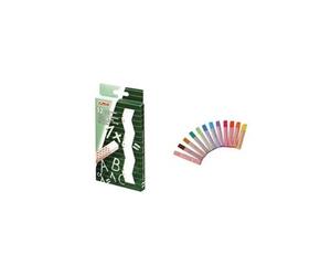 herlitz - craie pour tableau, blanc, étui en carton de 12 gainée de papier, carrée, non-taillée (08648107-003)