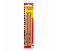 Herlitz Crayon Skizzo naturel hexagonal dureté HB en bois 4 crayons