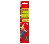 Herlitz Crayons De Couleur Triangulaures, Étui Carton De 6