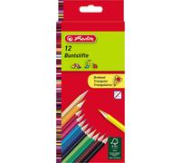 Herlitz Dreikant Crayons de couleur étui carton 12 pièces
