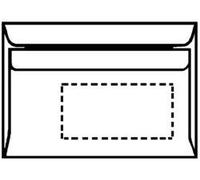 Enveloppe format long - HERLITZ - Autoadhésif - 75 g/m2 - 100 pièces - Sans bois Blanc G