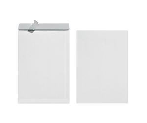 Herlitz Enveloppes B4 10 enveloppes à patte autocollante 100 g avec intérieur pression dans d'écran, emballage sous vide, blanc Lot de 10 blanc