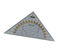 herlitz - équerre de géométrie, en plastique, transparent, 16cm G