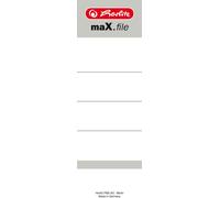 Herlitz Étiquette dos classeur maX.file 60 x 190 mm blanc 10 étiquettes