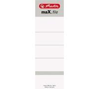 Herlitz Etiquettes Dde Dos Pour Classeurs Max.File, 54 X 190