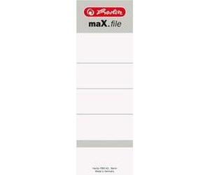 Herlitz Etiquettes Dde Dos Pour Classeurs Max.File, 54 X 190