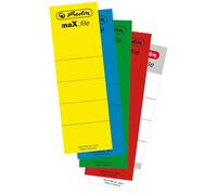 Herlitz Etiquettes De Dos Pr Classeurs Max.File, 60 X 190 Mm