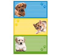 herlitz - Etiquettes de livres "animaux", 78 x 41 mm 3 feuilles de 3
