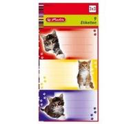 Herlitz - etiquettes de livres animaux, 78 x 41 mm 3 feuilles de 3 830216 G