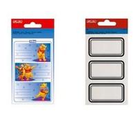 herlitz - étiquettes pour livres, blanches avec marges,68x37 G